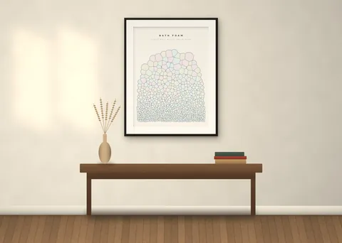 Bath Foam shown in a room (illustrative mockup, frame not included)
