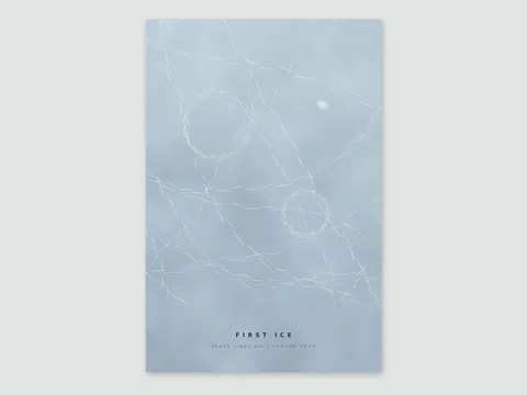 First Ice: the artwork, shown flat
