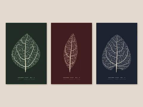 Grown Leaves: the artwork, shown flat