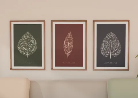 Grown Leaves shown in a room (illustrative mockup, frame not included)
