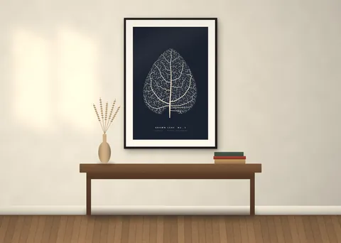 Grown Leaves shown in a room (illustrative mockup, frame not included)