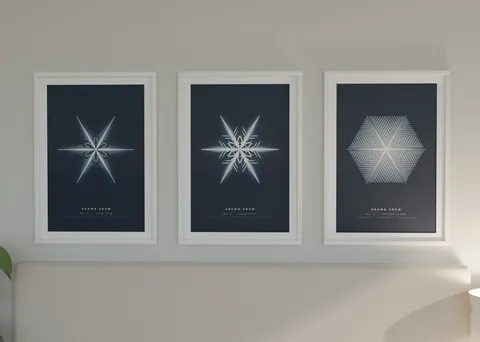 Grown Snow shown in a room (illustrative mockup, frame not included)