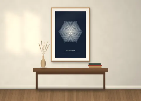 Grown Snow shown in a room (illustrative mockup, frame not included)
