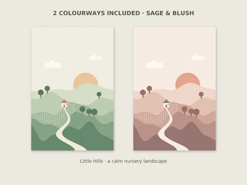 Little Hills: the artwork, shown flat