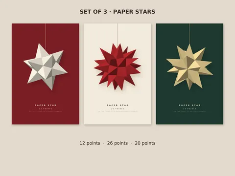 Paper Stars: the artwork, shown flat