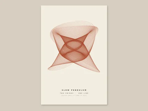 Slow Pendulum: the artwork, shown flat