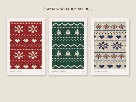 Sweater Weather: the artwork, shown flat