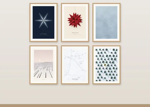 Winter Collection shown in a room (illustrative mockup, frame not included)
